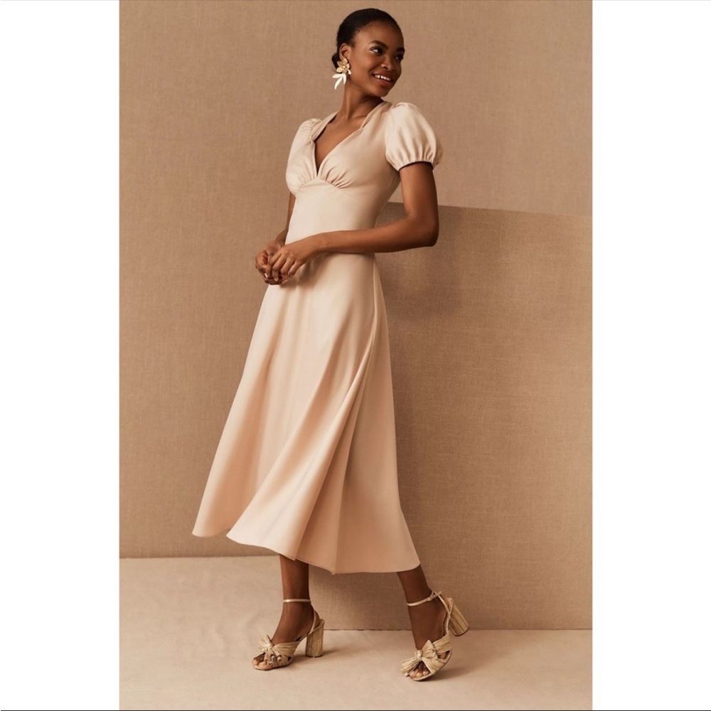 Anthropologie x BHLDN Sachin & Babi Shelley Satin Midi Dress